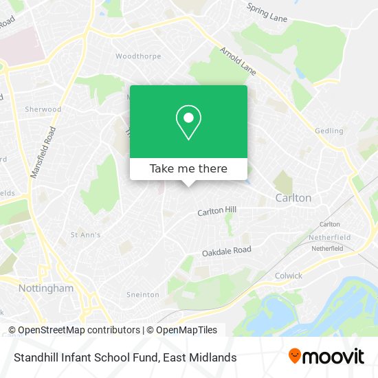 Standhill Infant School Fund map