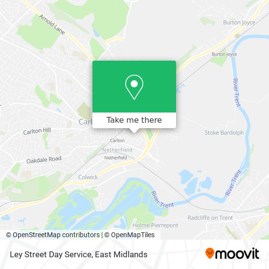 Ley Street Day Service map