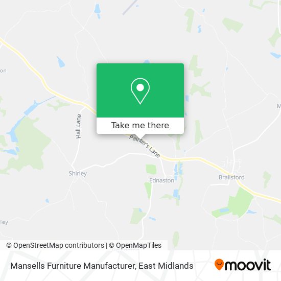 Mansells Furniture Manufacturer map