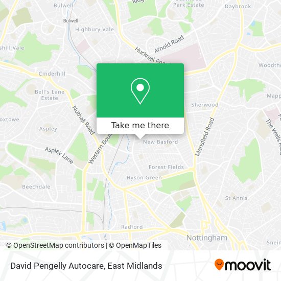 David Pengelly Autocare map