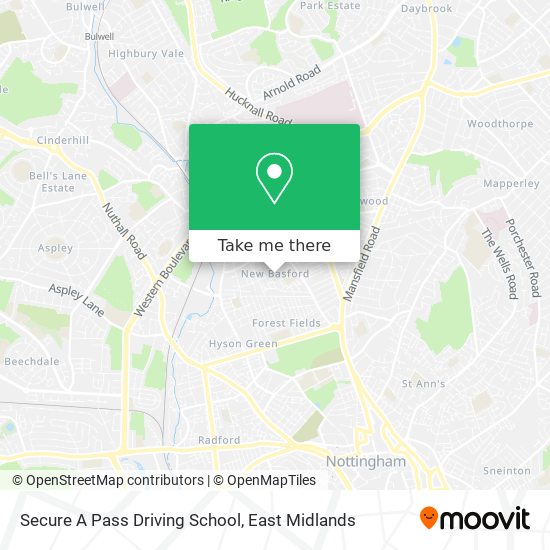 Secure A Pass Driving School map