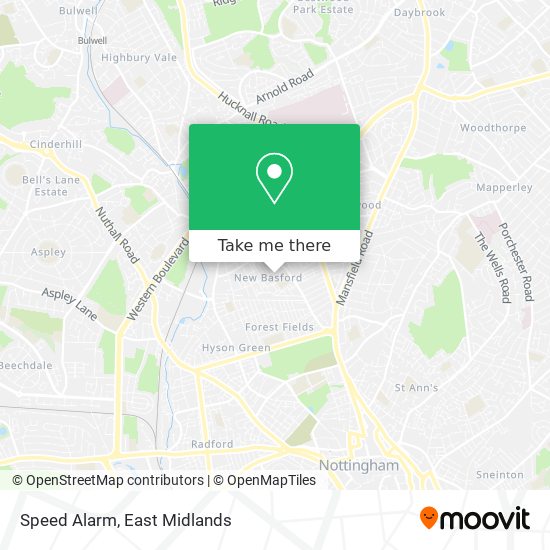 Speed Alarm map