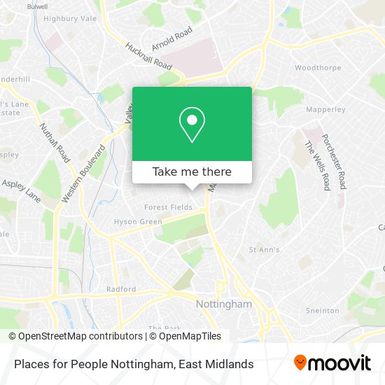 Places for People Nottingham map