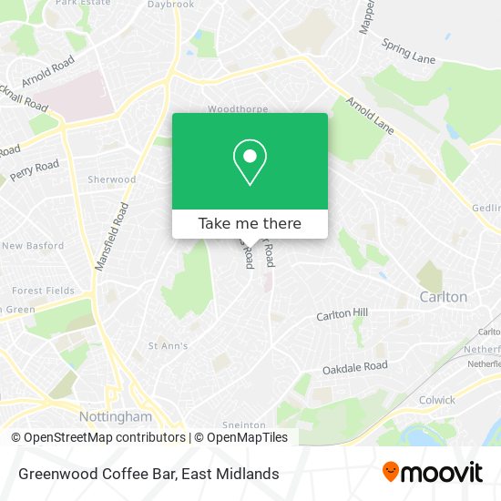 Greenwood Coffee Bar map