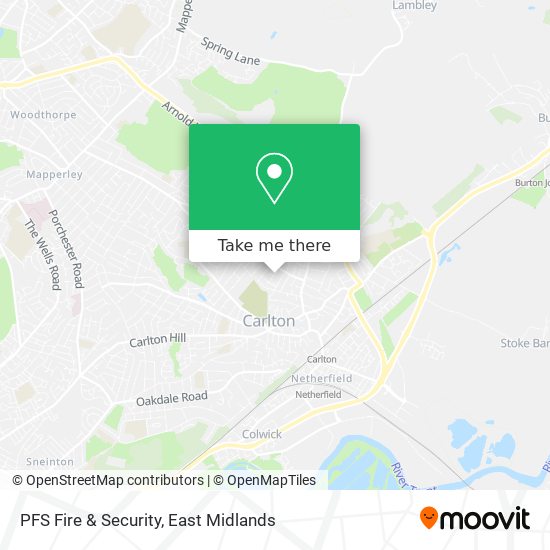 PFS Fire & Security map