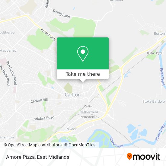 Amore Pizza map