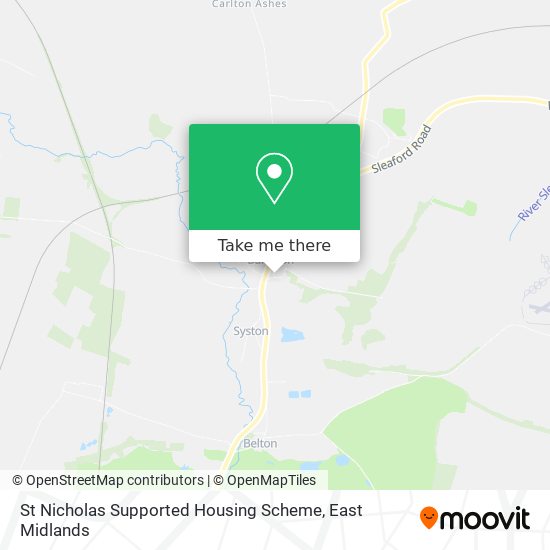 St Nicholas Supported Housing Scheme map