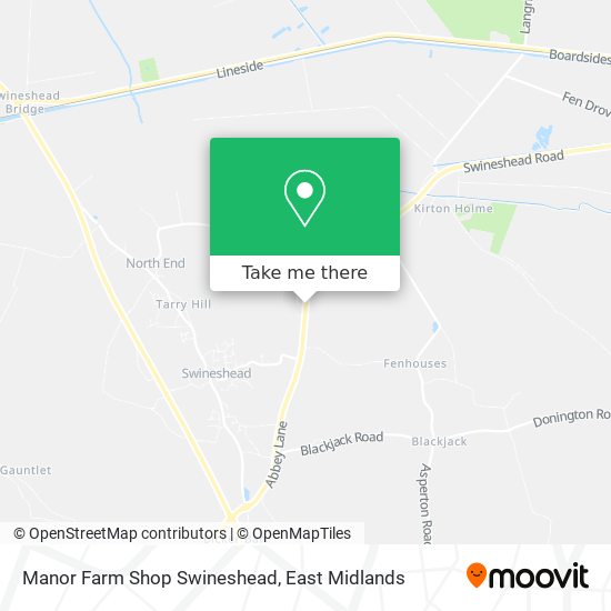 Manor Farm Shop Swineshead map