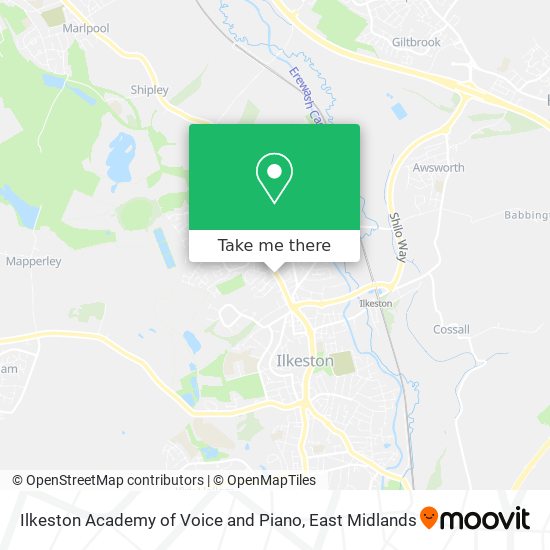 Ilkeston Academy of Voice and Piano map