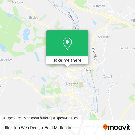 Ilkeston Web Design map