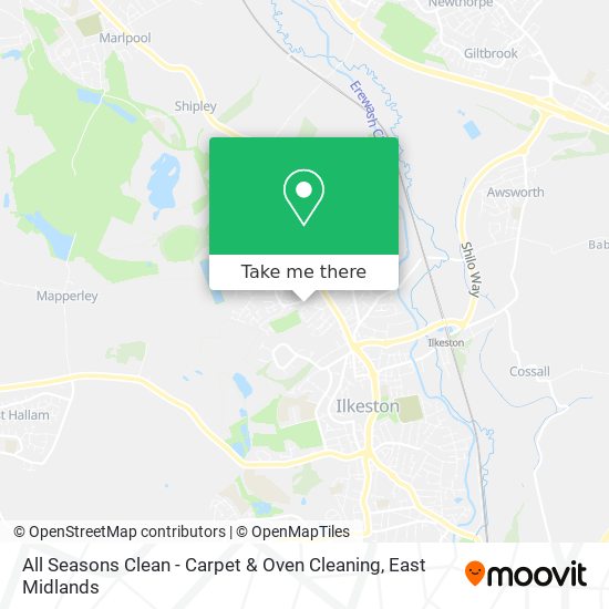 All Seasons Clean - Carpet & Oven Cleaning map