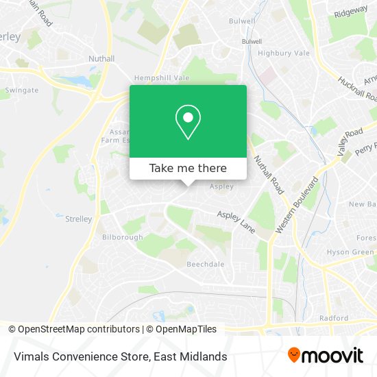 Vimals Convenience Store map