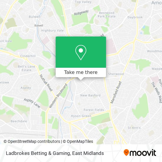 Ladbrokes Betting & Gaming map
