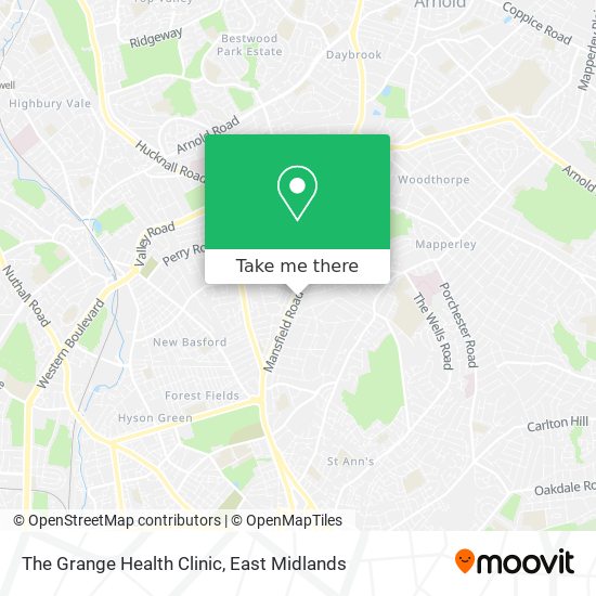 The Grange Health Clinic map