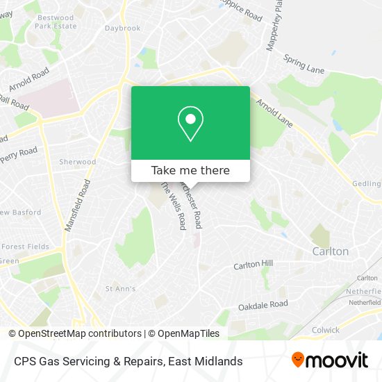 CPS Gas Servicing & Repairs map