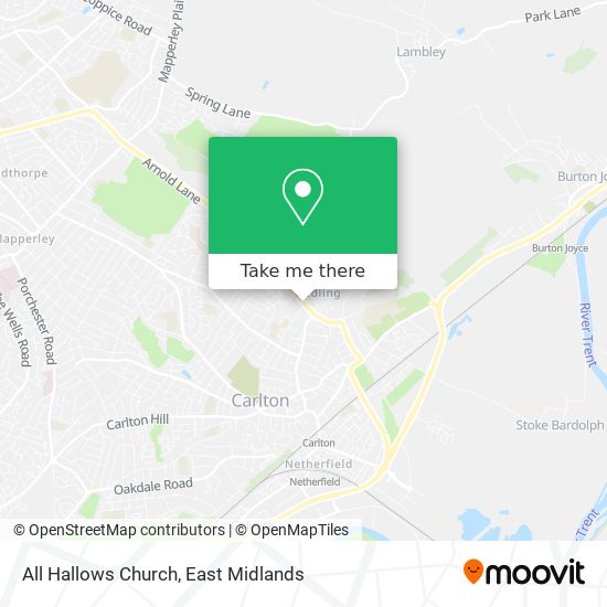 All Hallows Church map