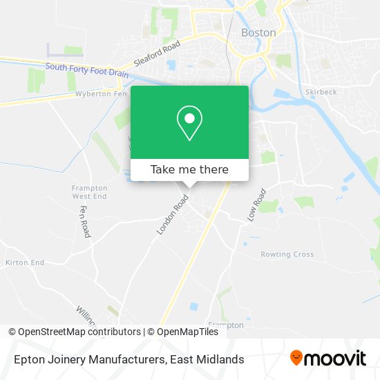 Epton Joinery Manufacturers map