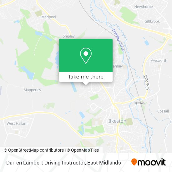 Darren Lambert Driving Instructor map