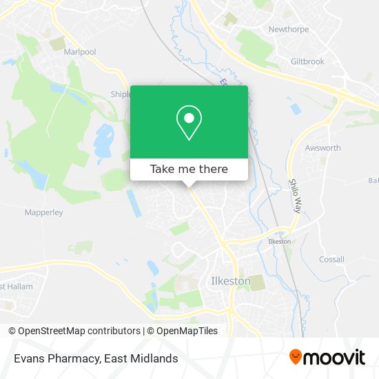 Evans Pharmacy map