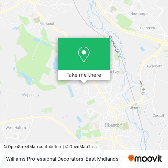 Williams Professional Decorators map