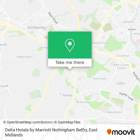 Delta Hotels by Marriott Nottingham Belfry map