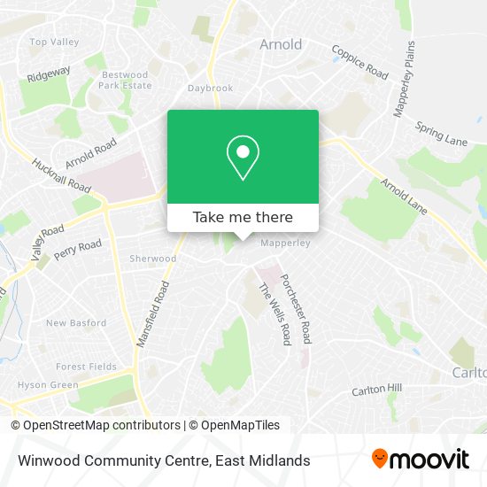 Winwood Community Centre map