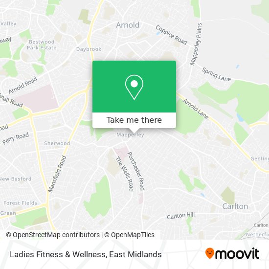 Ladies Fitness & Wellness map