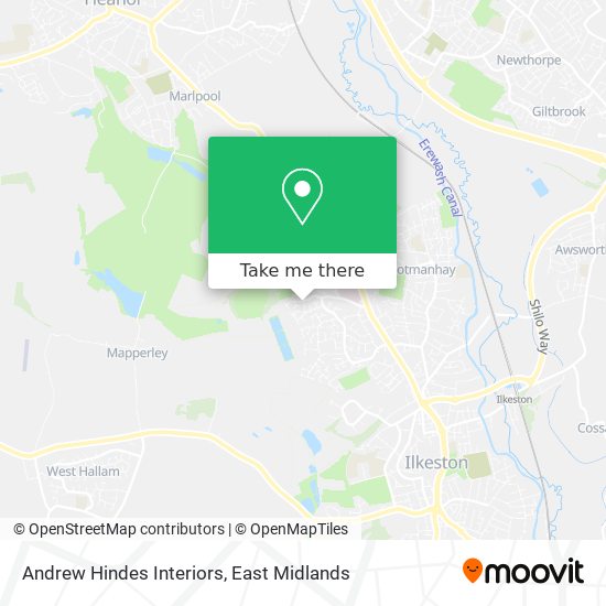 Andrew Hindes Interiors map