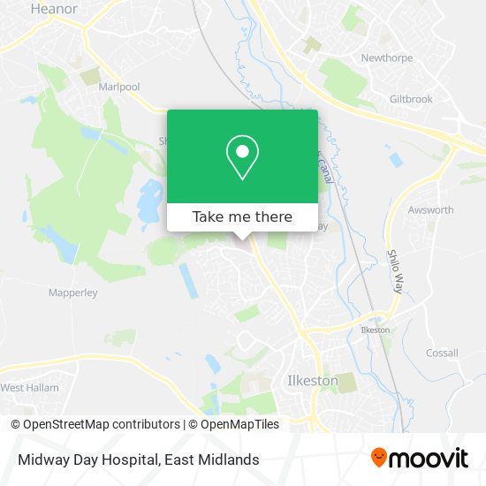 Midway Day Hospital map