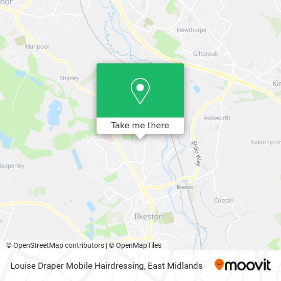 Louise Draper Mobile Hairdressing map