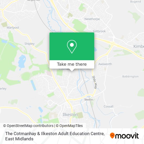 The Cotmanhay & Ilkeston Adult Education Centre map
