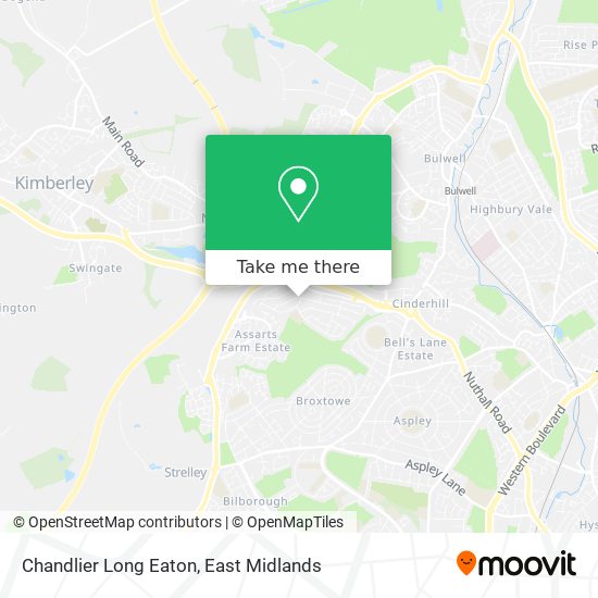 Chandlier Long Eaton map