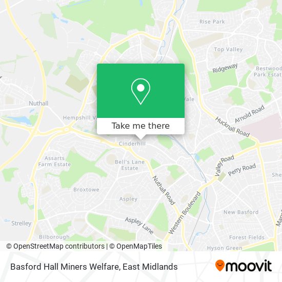 Basford Hall Miners Welfare map