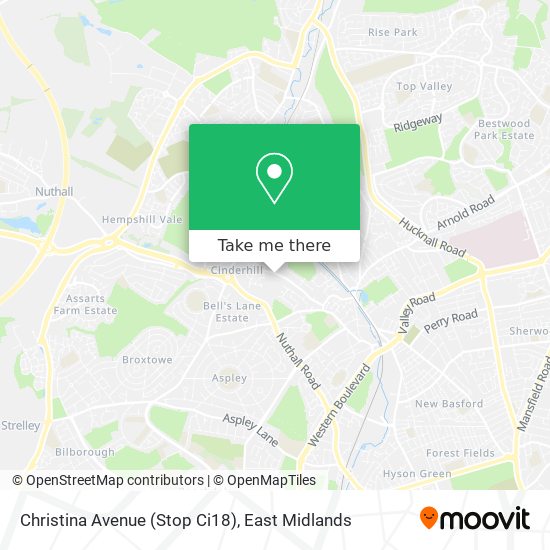 Christina Avenue (Stop Ci18) map
