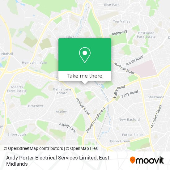 Andy Porter Electrical Services Limited map