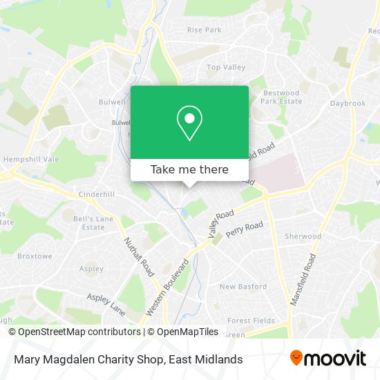 Mary Magdalen Charity Shop map