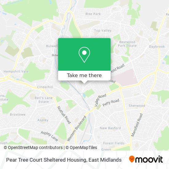 Pear Tree Court Sheltered Housing map