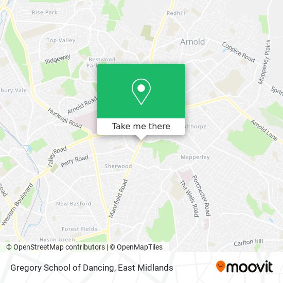 Gregory School of Dancing map
