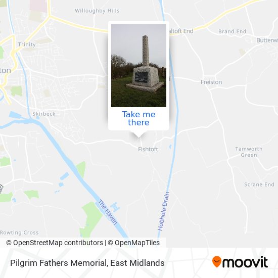 Pilgrim Fathers Memorial map