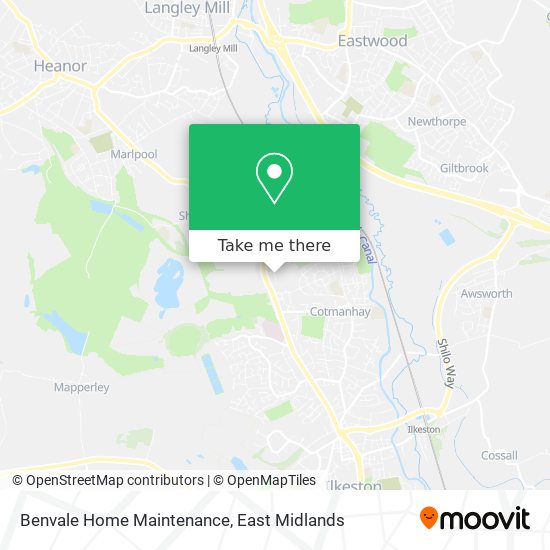 Benvale Home Maintenance map