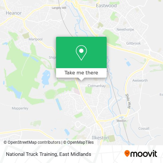 National Truck Training map