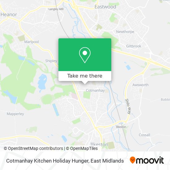 Cotmanhay Kitchen Holiday Hunger map