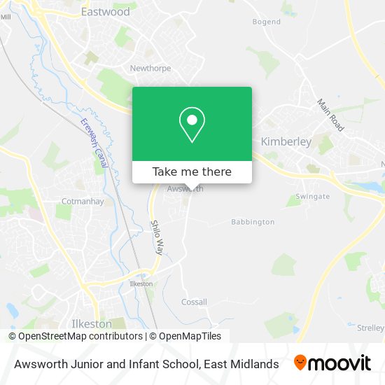 Awsworth Junior and Infant School map