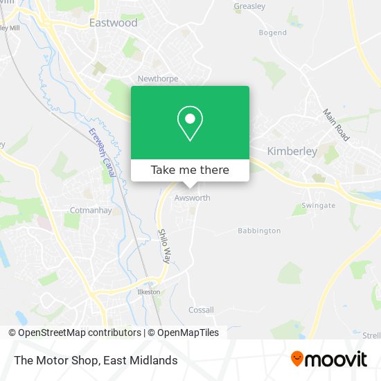 The Motor Shop map