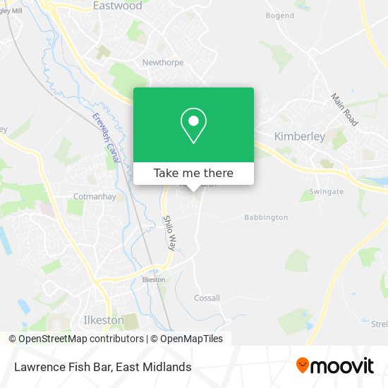 Lawrence Fish Bar map