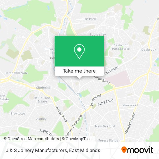 J & S Joinery Manufacturers map