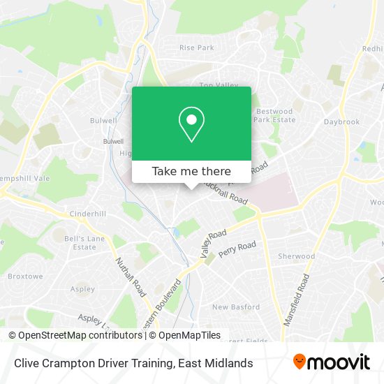 Clive Crampton Driver Training map