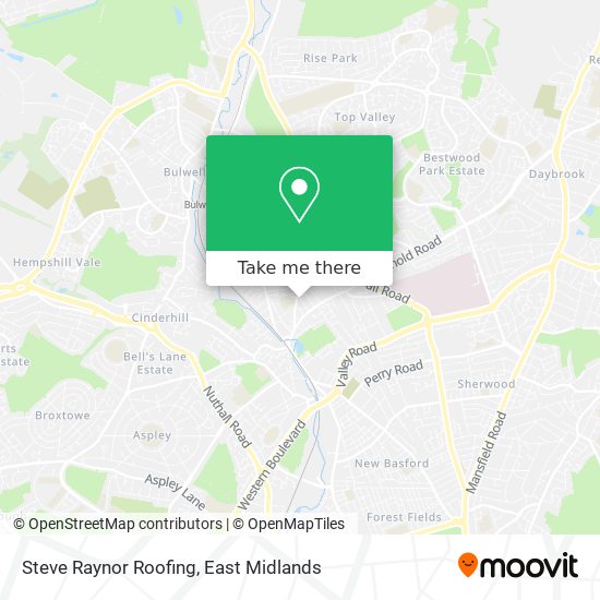 Steve Raynor Roofing map