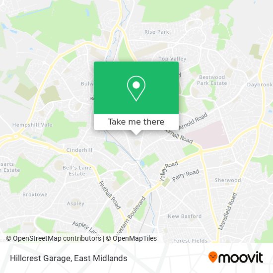 Hillcrest Garage map