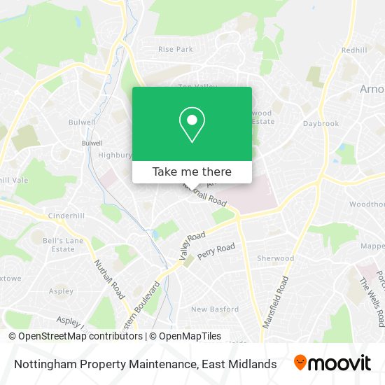 Nottingham Property Maintenance map